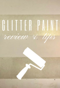 HOW TO PAINT A GLITTER WALL