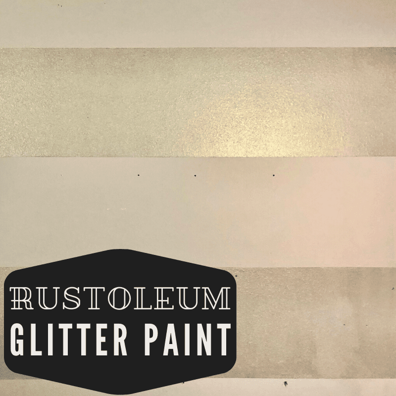 Rustoleum Glitter Clear does not have glitter in it! 