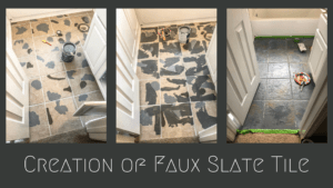Creation of Faux Slate Tile