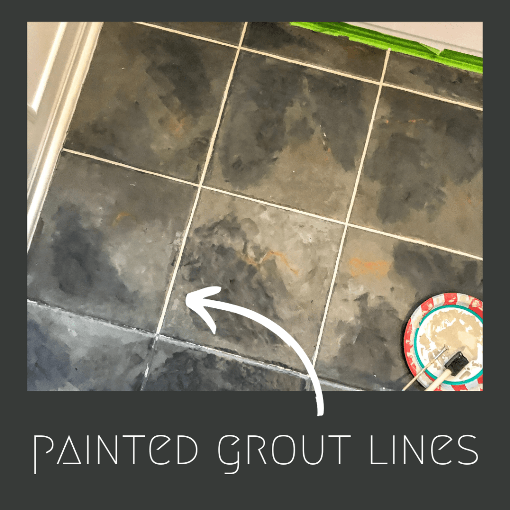 Painted Bathroom Floor Tile - The DIY Vibe