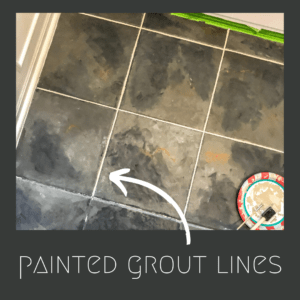 painted grout lines