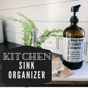 kitchen sink organizer- diy and cute!