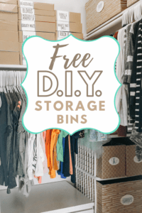 Free D.I.Y. Storage Bins made from things you already have