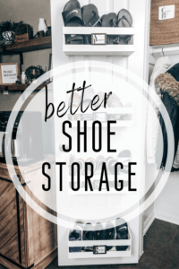 Upgraded Closet Door Shoe Storage