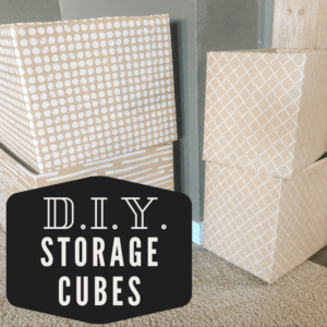 How to make DIY storage cubes