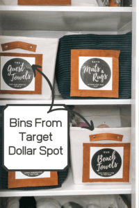 Organizing bins from Target Dollar Spot
