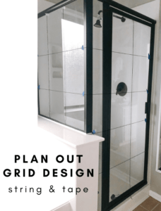 shower grid design-step 1-plan design