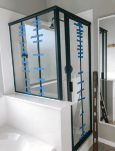 shower grid design- step 2- add -vertical-grids