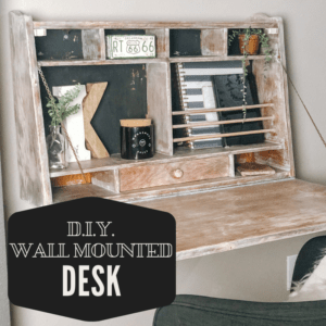 DIY wall mounted desk