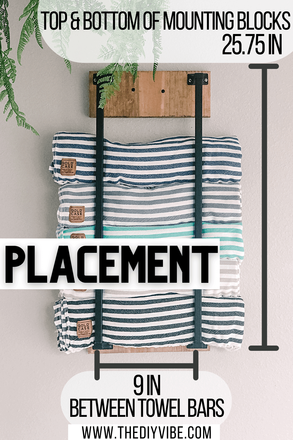 Innovative Towel Storage for Small Bathroom for Under $20 - The DIY Vibe