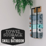 cute towel storage for small bathrooms