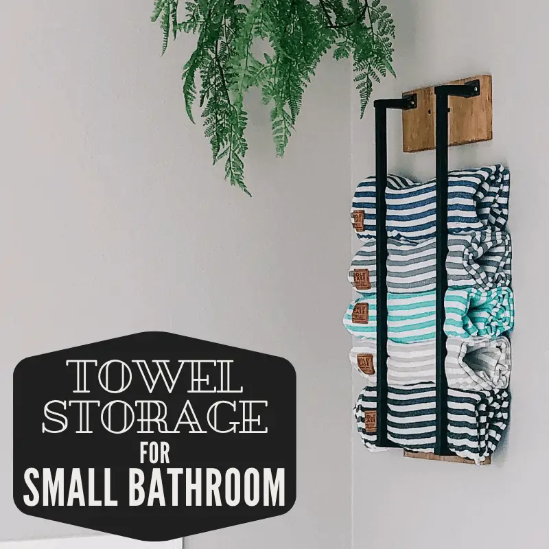 cute towel storage for small bathrooms