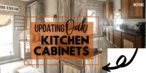 Updating Oak Kitchen Cabinets Before and After