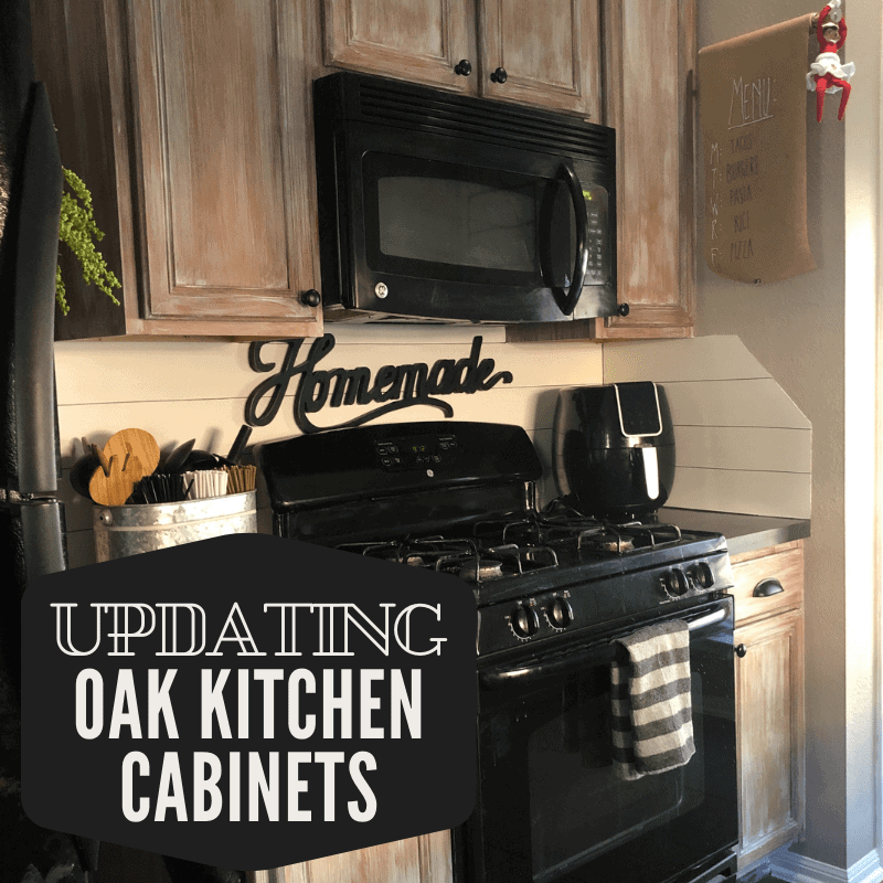 Updating Oak Kitchen Cabinets Before, Diy White Washed Oak Cabinets