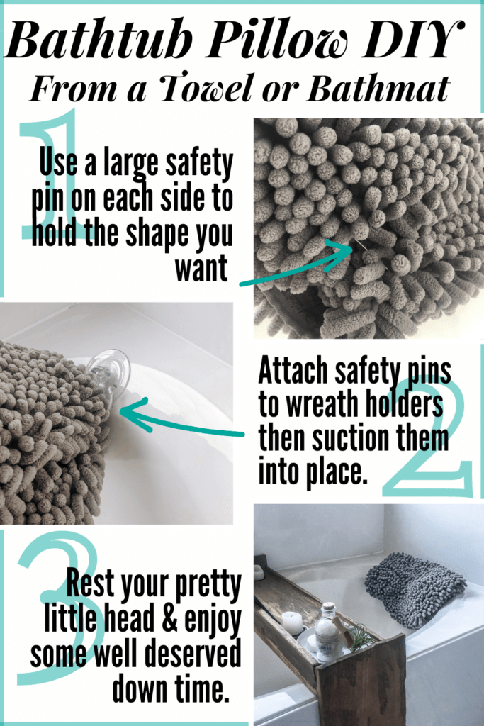 Bathtub Shelf DIY & Bathtub Pillow: 2 Essentials for a Spa-Like ...