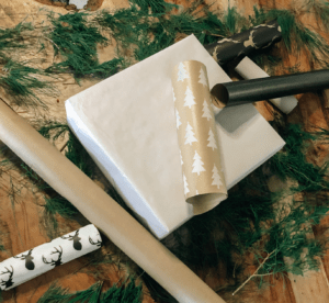 neutral themed christmas wrapping papers