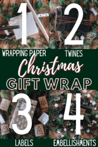 The 4 steps of pretty Christmas gift wrapping