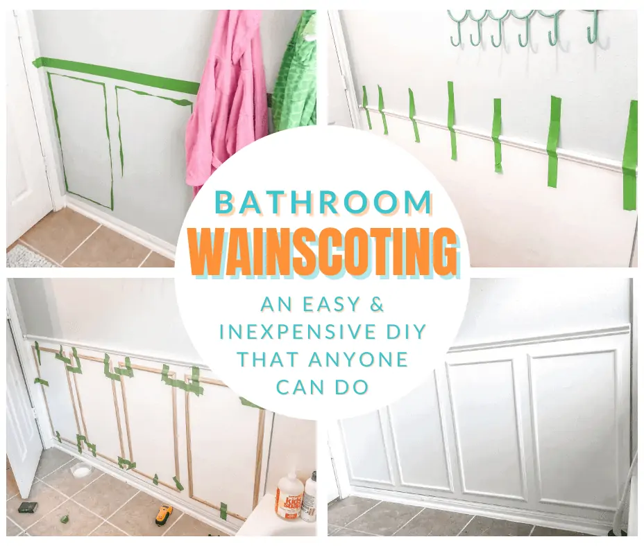 bathroom wainscoting process