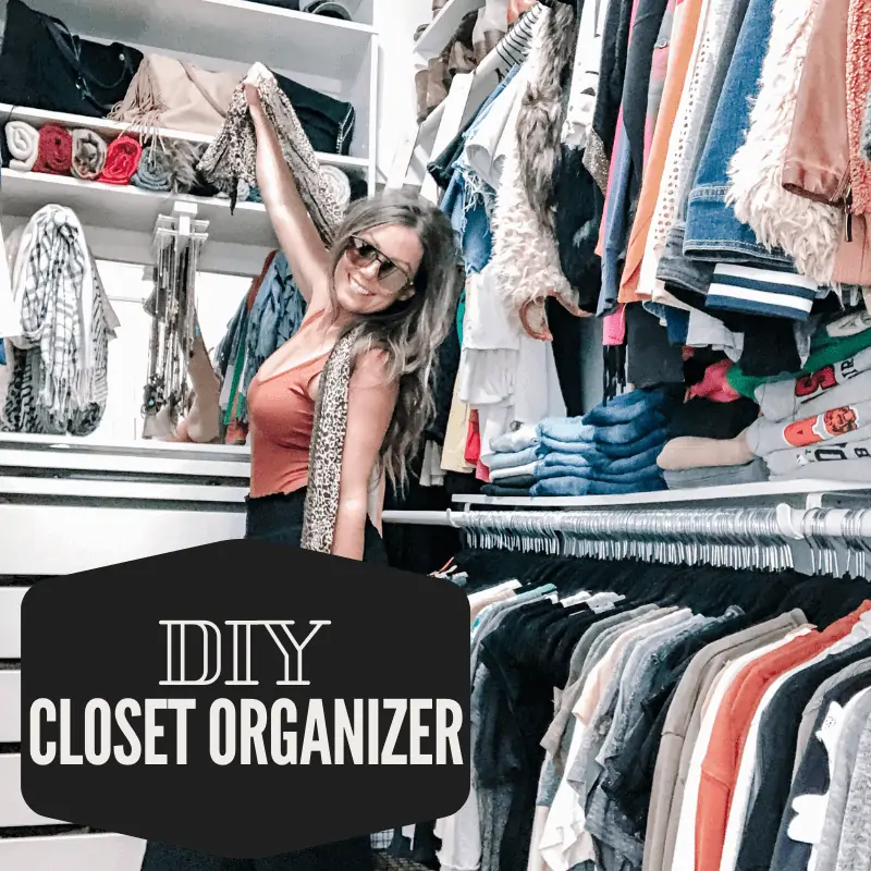 DIY closet organizer from scratch