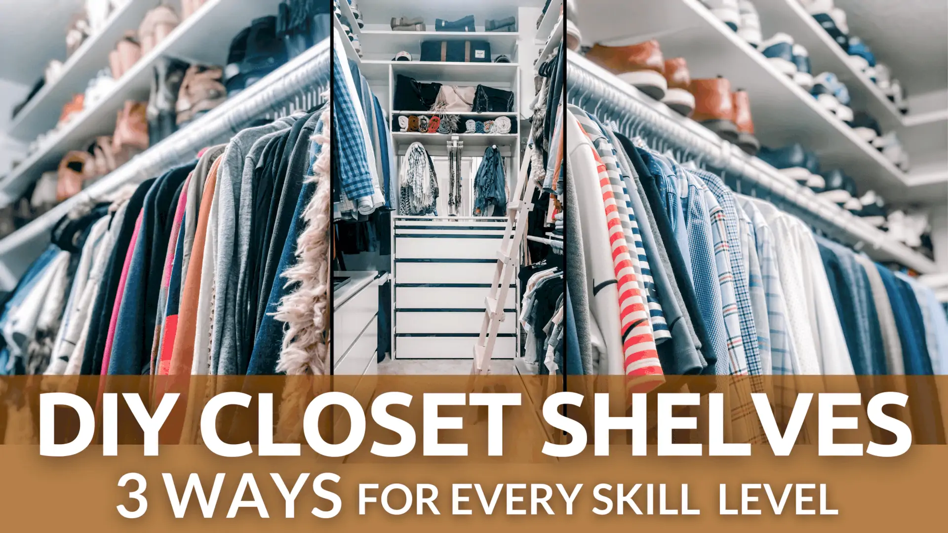 DIY Closet Shelves for any skill level - The DIY Vibe