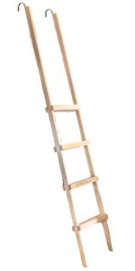 Wood closet ladder