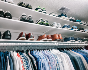 high closet shelves you need a tall closet ladder to access