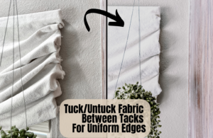 How to make a perfect edge and pleats on a faux roman shade